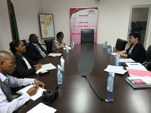 貿促局代表與莫桑比克投資和出口促進局局長洽談